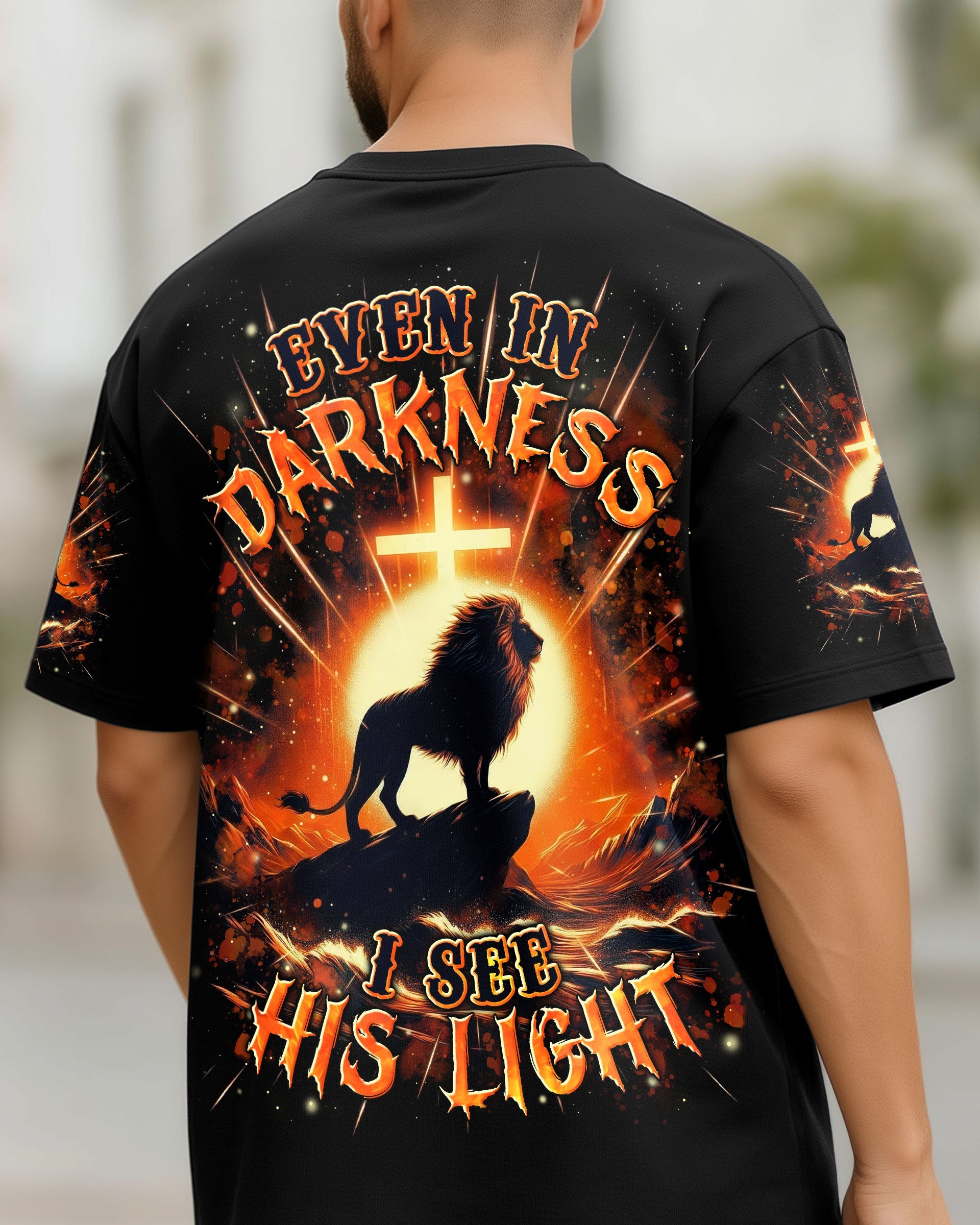 Even In The Darkness Lion Men's All Over Print Shirt - Trunx574008