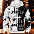 Monochrome Paint Splash Personalized Half-Zip Hoodie