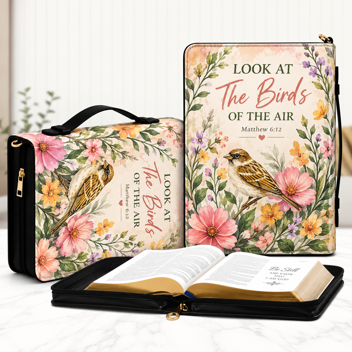 Look At The Birds Of The Air Bible Cover