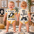Be Patient God Is Working Cat Baby Bodysuit