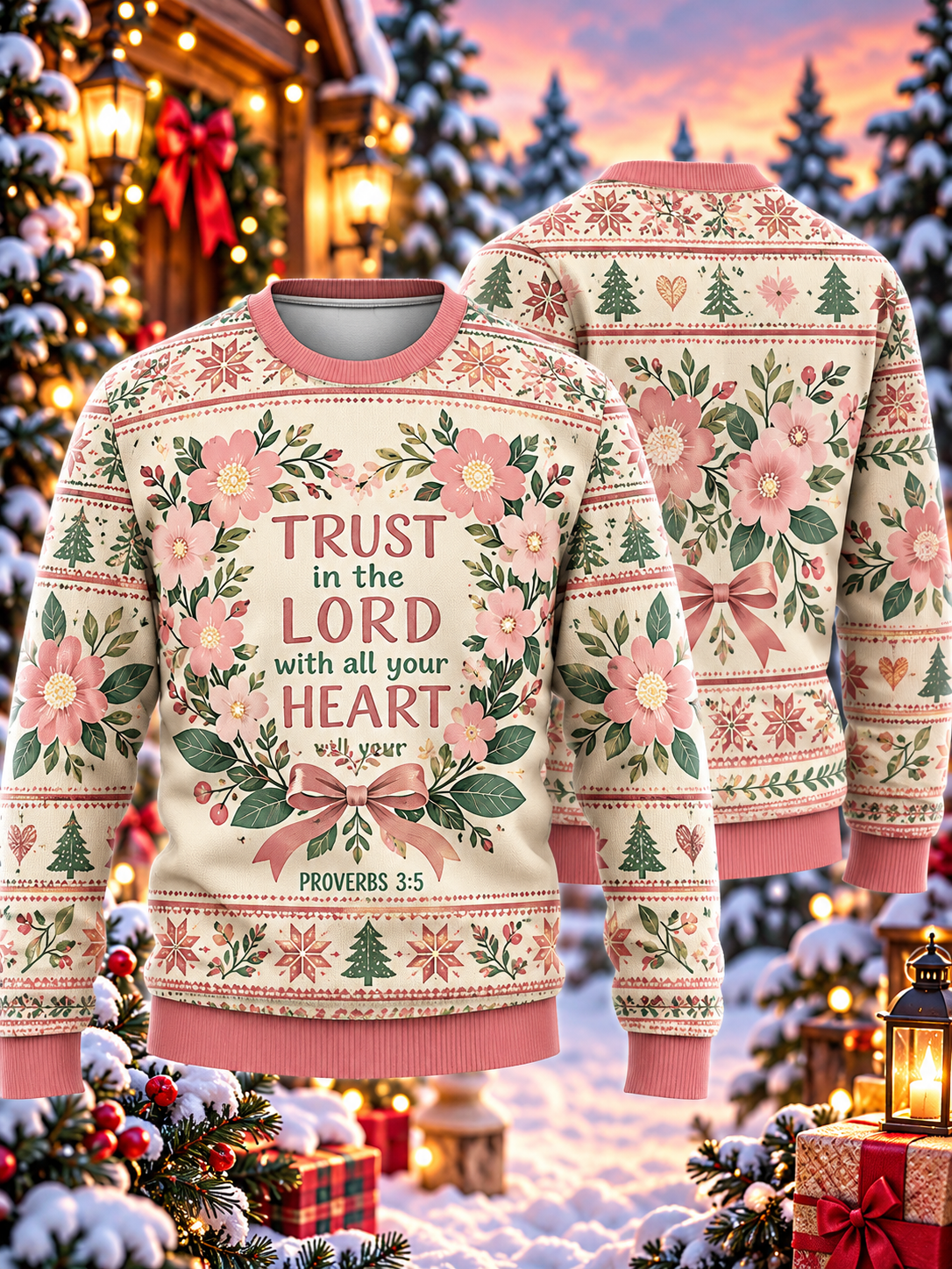 Trust in the Lord Proverbs 3:5 Ugly Sweater