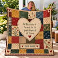 Mother's Heart Patchwork Personalized Quilt