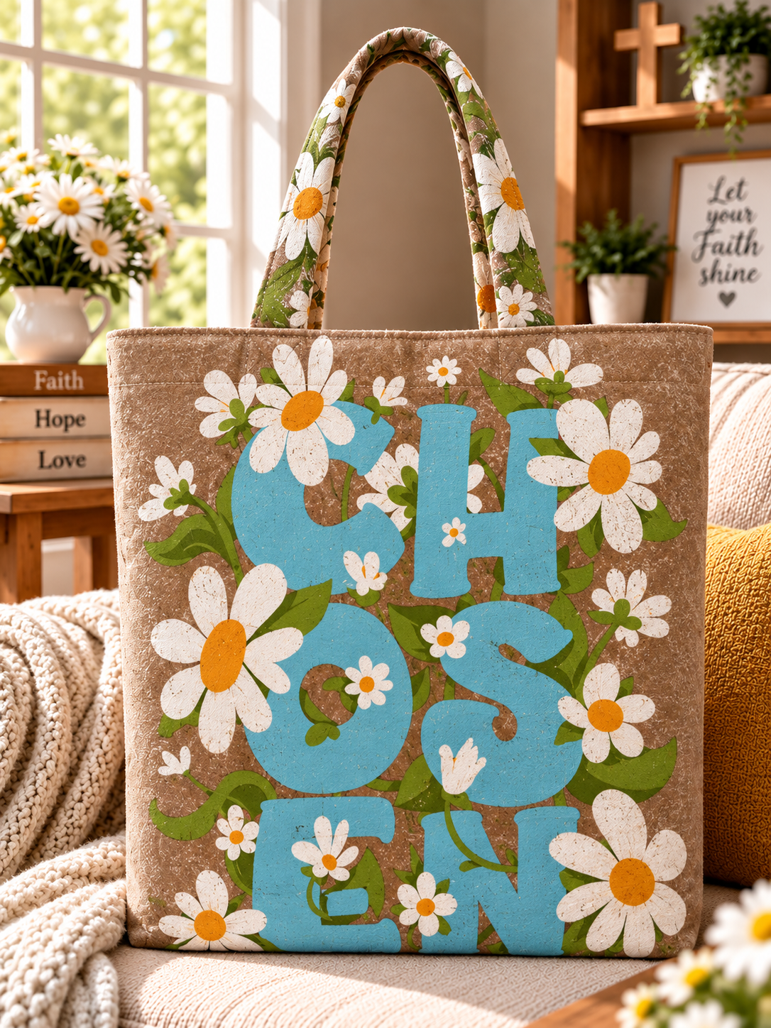 Chosen Daisy Tote Bag