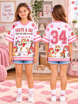 Taste And See Cats Kids T-Shirt Jersey