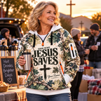 Woodland Oak Leaf Personalized Half-Zip Hoodie