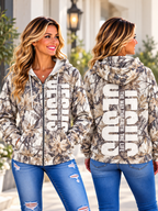 The Truth Branch Print Zip Hoodie