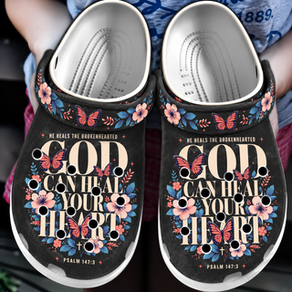 God Can Heal Your Heart Clogs Shoes