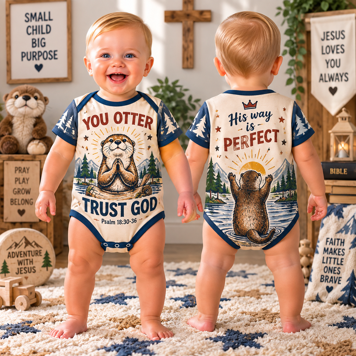 You Otter Trust God Baby Bodysuit