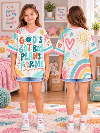 God’s Got Big Plans For Me Kids T-Shirt Jersey