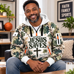 Woodland Oak Leaf Personalized Half-Zip Hoodie