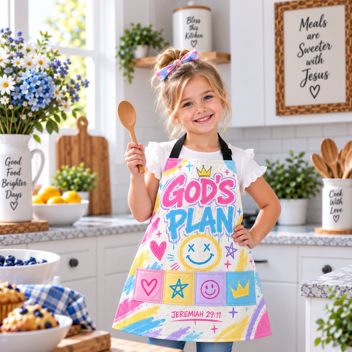 God's Plan Jeremiah 29:11 Kids Apron