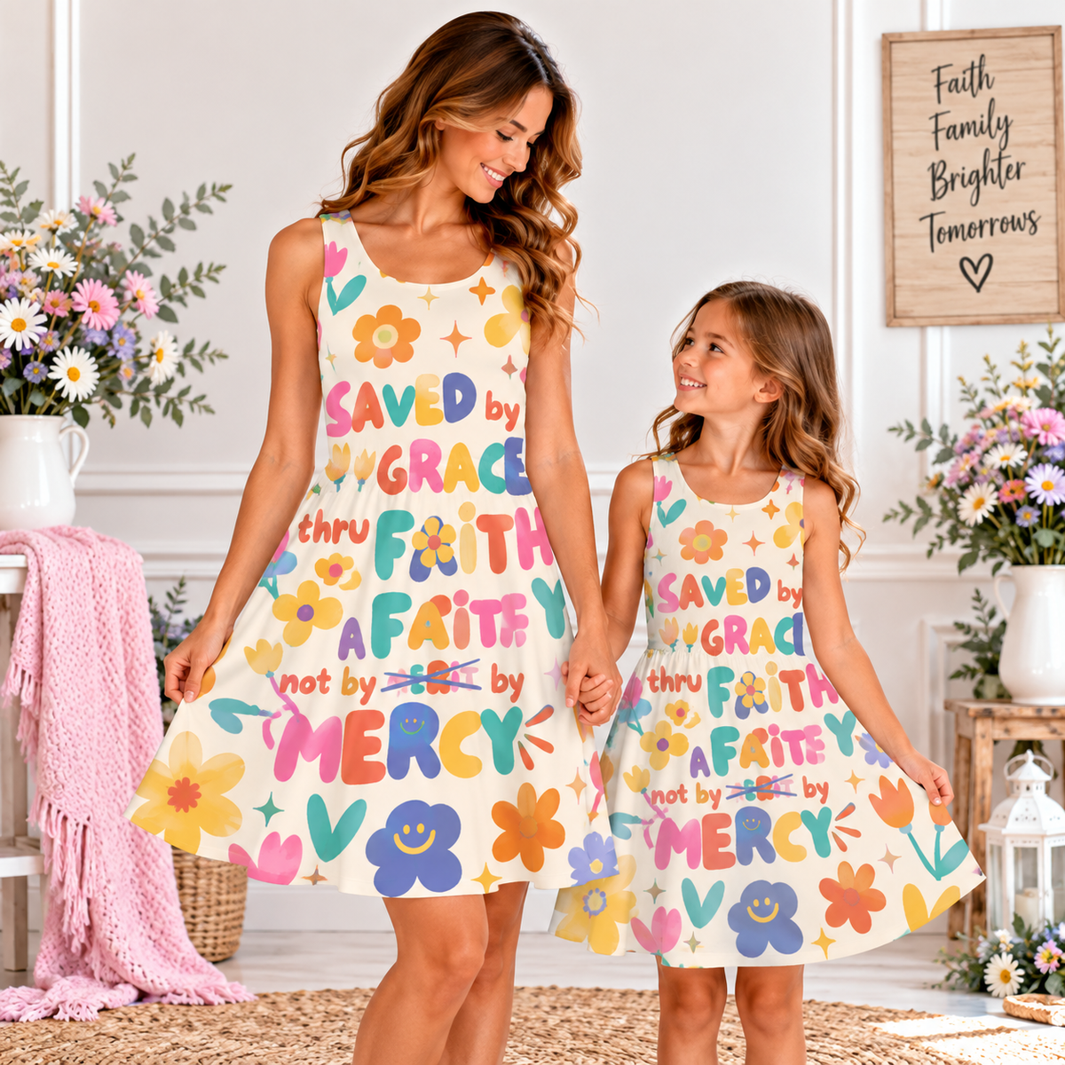 Saved by Grace Floral Sleeveless Dress