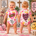 Jesus Heals Broken Hearts Baby Bodysuit