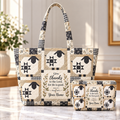 Sheep Patchwork Personalized Quilted Shoulder Bag & Storage Bag