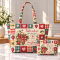 Strawberry Basket Personalized Quilted Shoulder Bag & Storage Bag