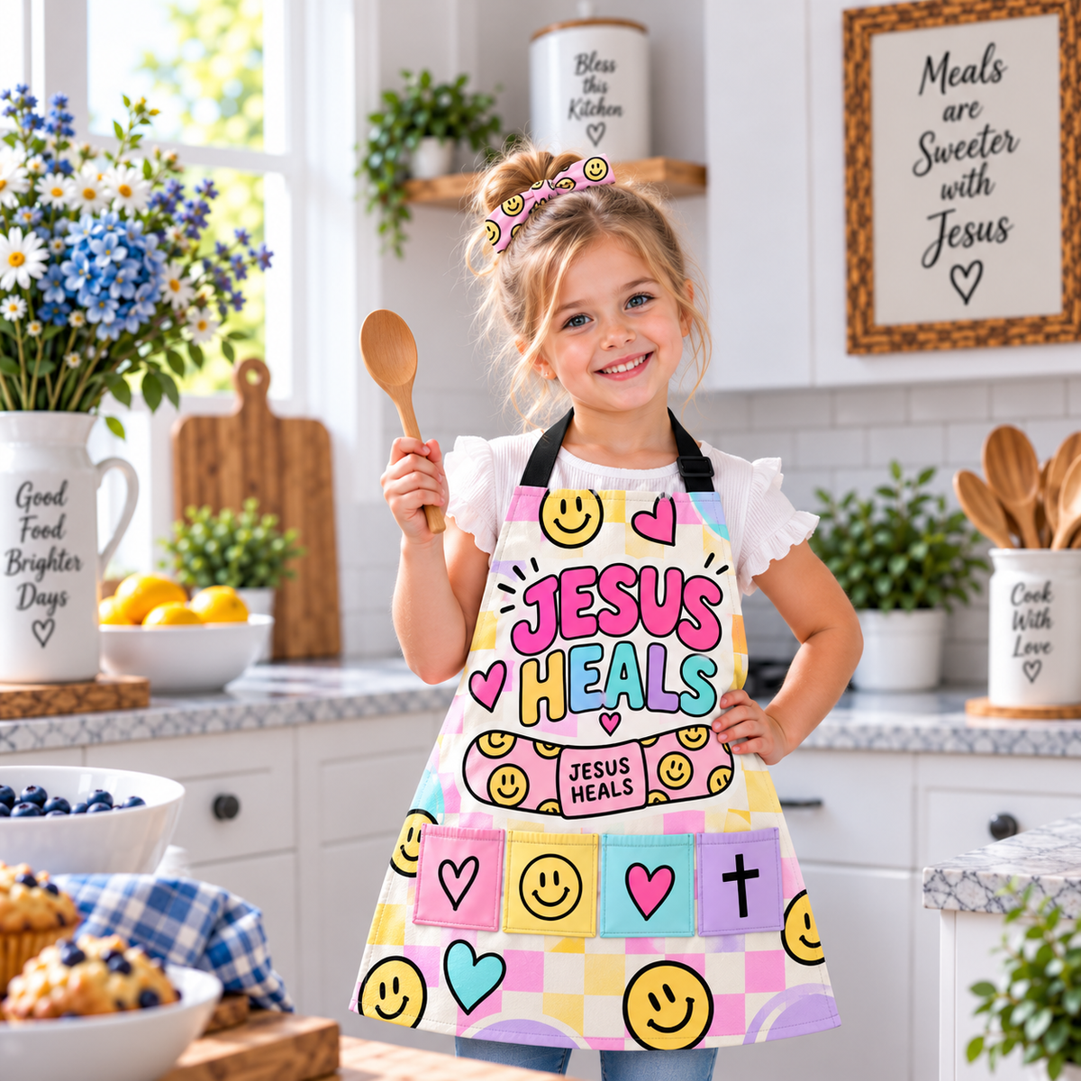 Jesus Heals Kids Apron