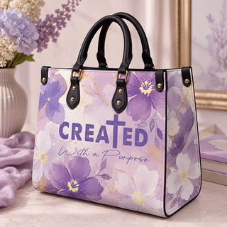 Created With A Purpose PU Leather Handbag