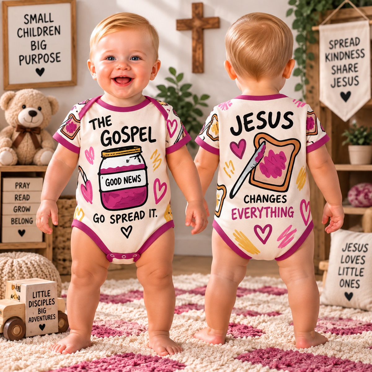 The Gospel Go Spread It Baby Bodysuit