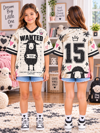 Lost But Now Found Sheep Kids T-Shirt Jersey