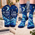 Be Still and Know That I Am God Mid-Tube Socks