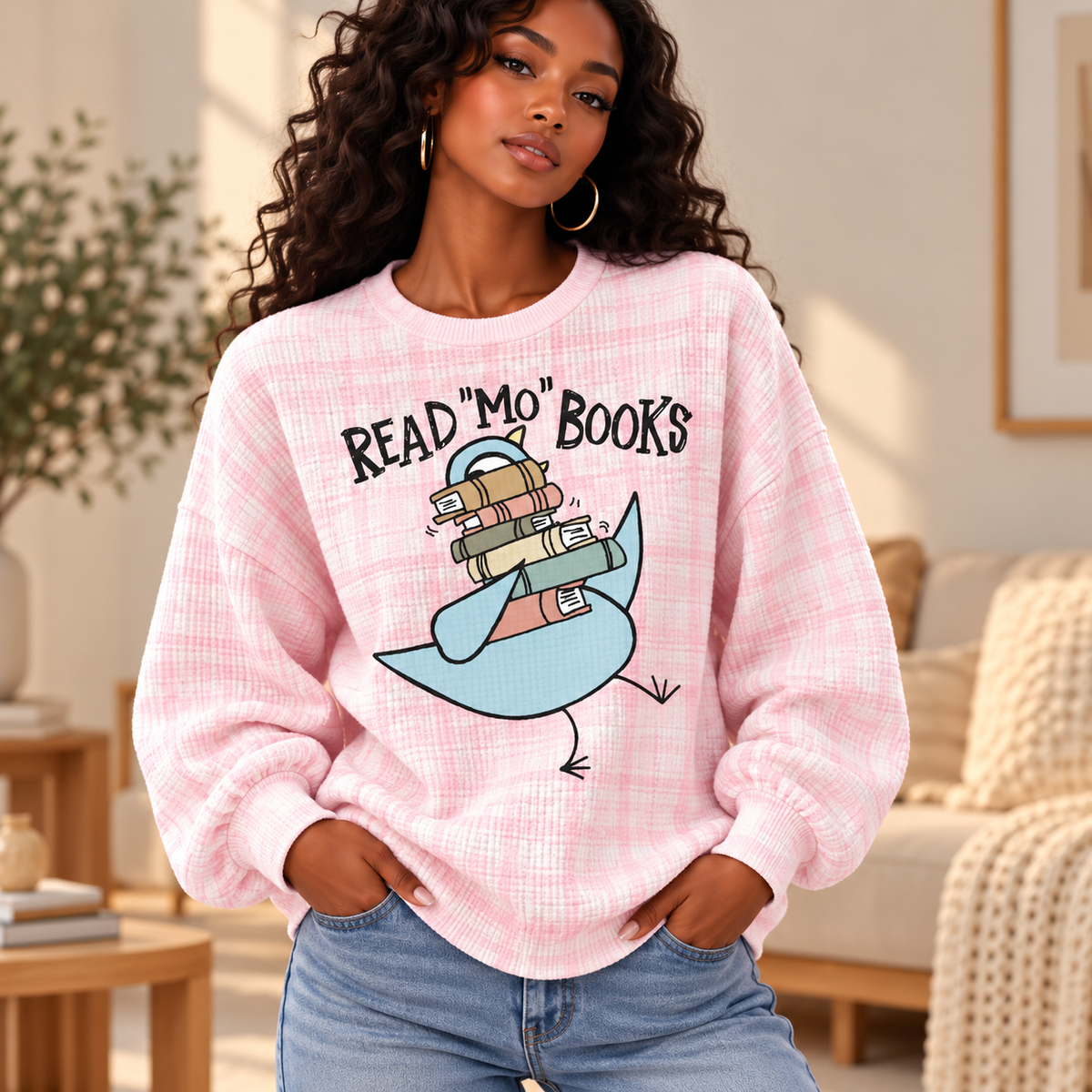 Read Mo Books Pigeon Waffle Sweatshirt