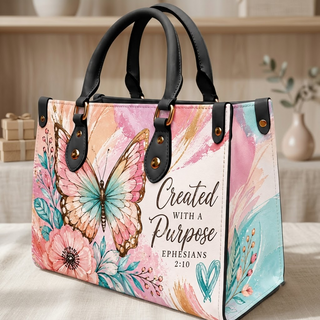 Created With A Purpose PU Leather Handbag