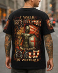 I Walk Without Fear Because God Is With Me Men's All Over Print Shirt - Trunx698834