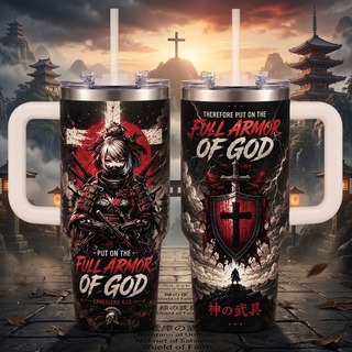 Anime Samurai Warrior 40oz Top Tumbler