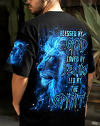 Blessed By God Lion Men's All Over Print Shirt - Trunx873591