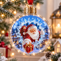 Santa Gift Surprise Christmas Ball Ornament