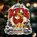 Jesus Is King Lion Of Judah Christmas Ornament
