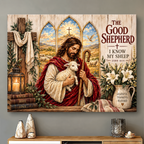 The Good Shepherd I Know My Sheep Canvas
