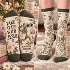 Take It Up With Jesus Mid-Tube Socks