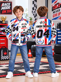 Finish The Race Faith Kids Baseball Jacket