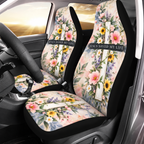 Jesus Saved My Life Floral Car Seat Covers