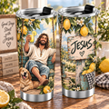 Jesus Smiling Lemonade Normal Tumbler
