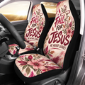 Fall For Jesus Floral Car Seat Covers