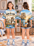 Dude He Said We Are Going Fishing Kids T-Shirt Jersey