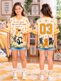 He Will Rejoice Over You Cats Kids T-Shirt Jersey