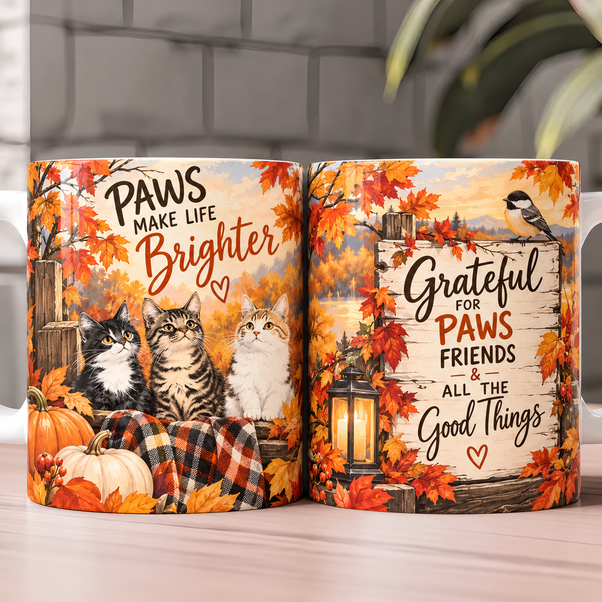 Paws Make Life Brighter Coffee Mug