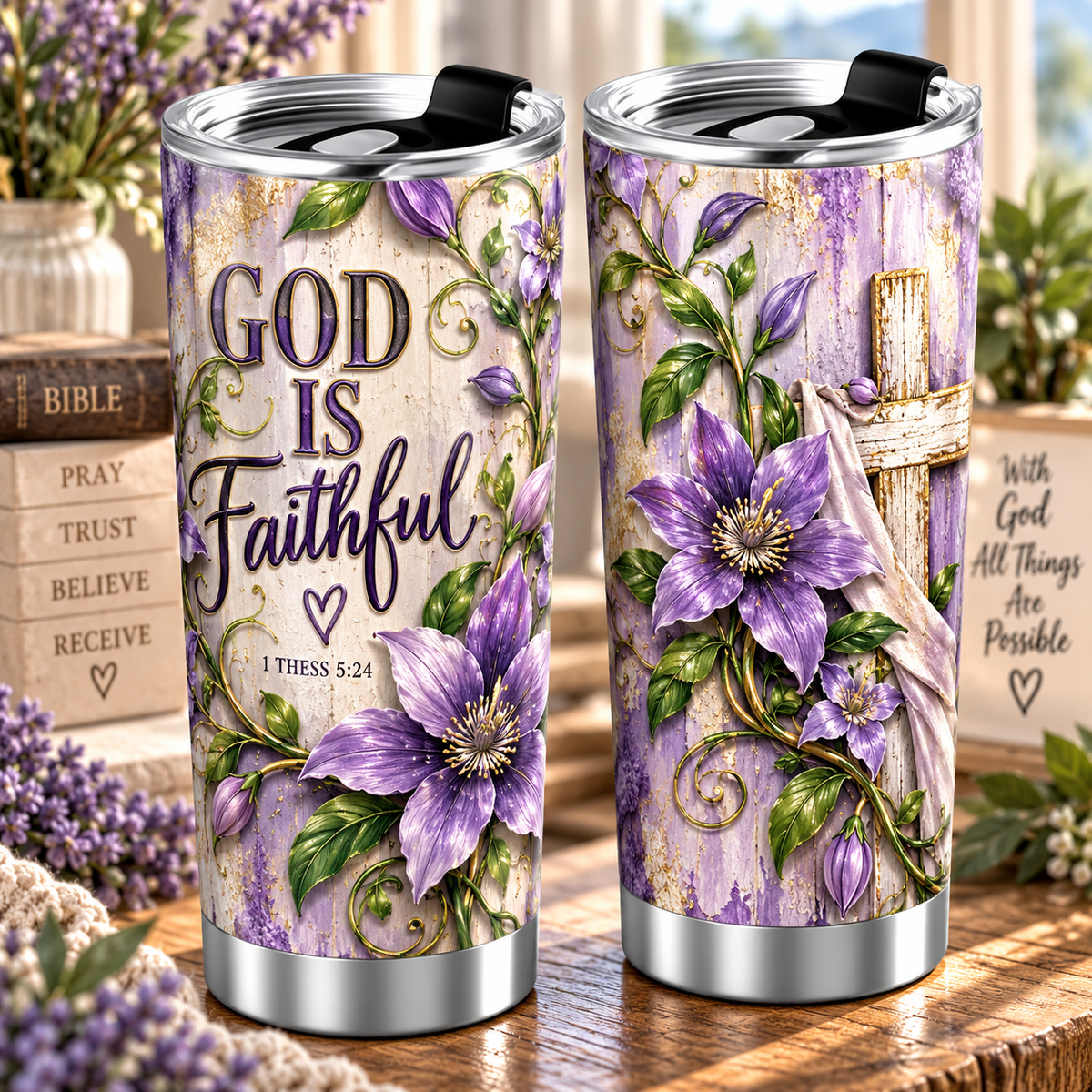 God Is Faithful Normal Tumbler