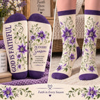 God Is Faithful In Every Season Mid-Tube Socks