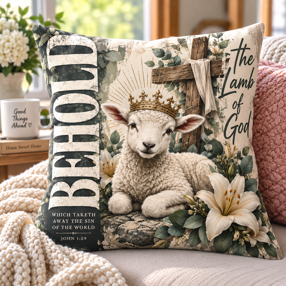 Behold The Lamb Of God Pillow
