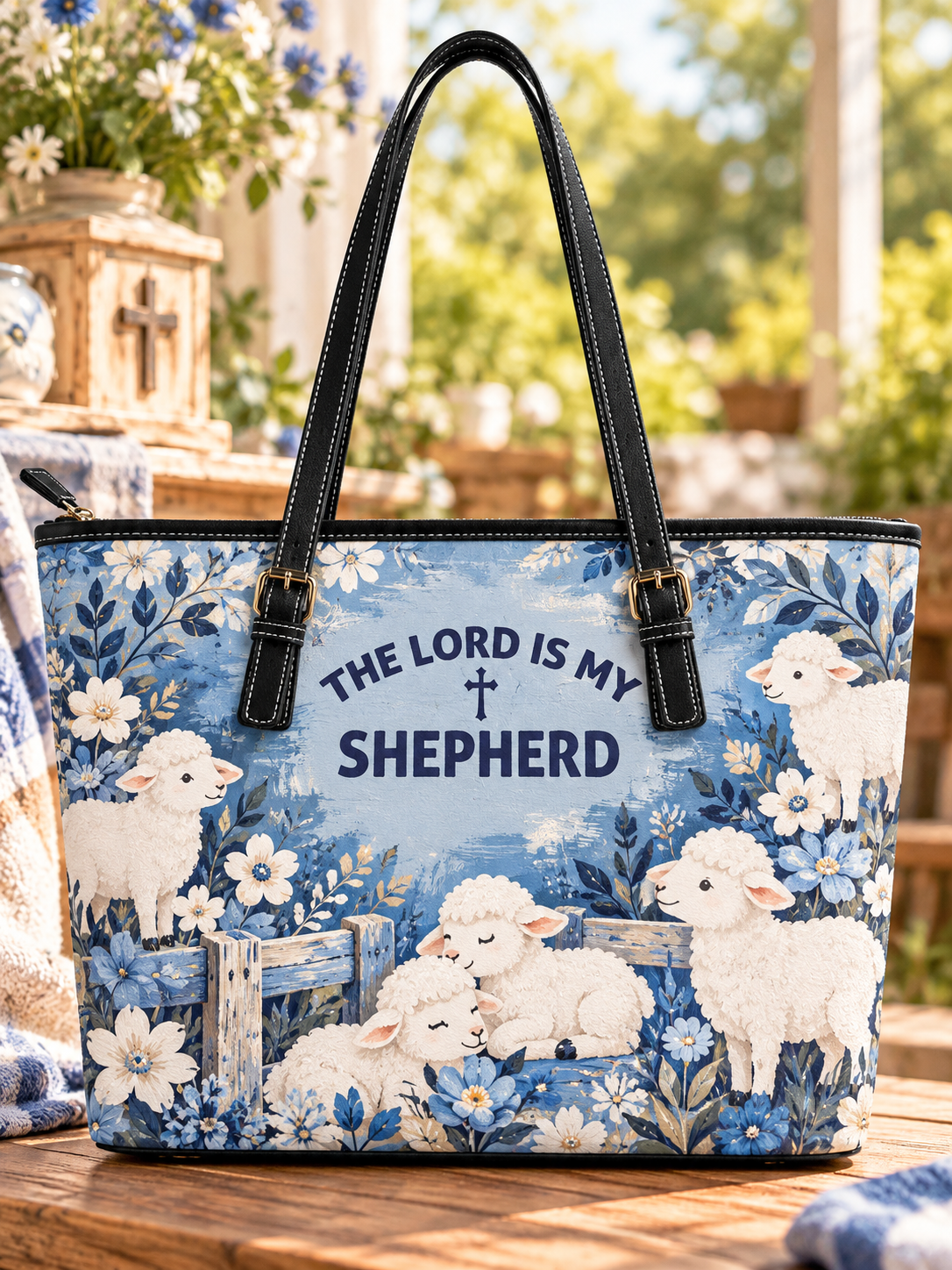 The Lord Is My Shepherd Sheep Saddle Bag