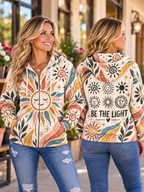 Be The Light Sun Zip Hoodie