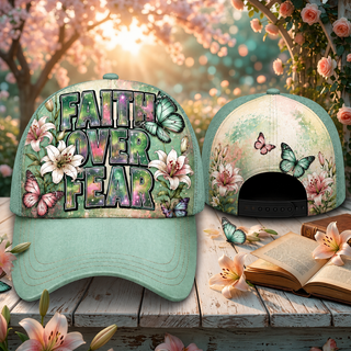 Faith Over Fear Butterfly Lily Classic Cap