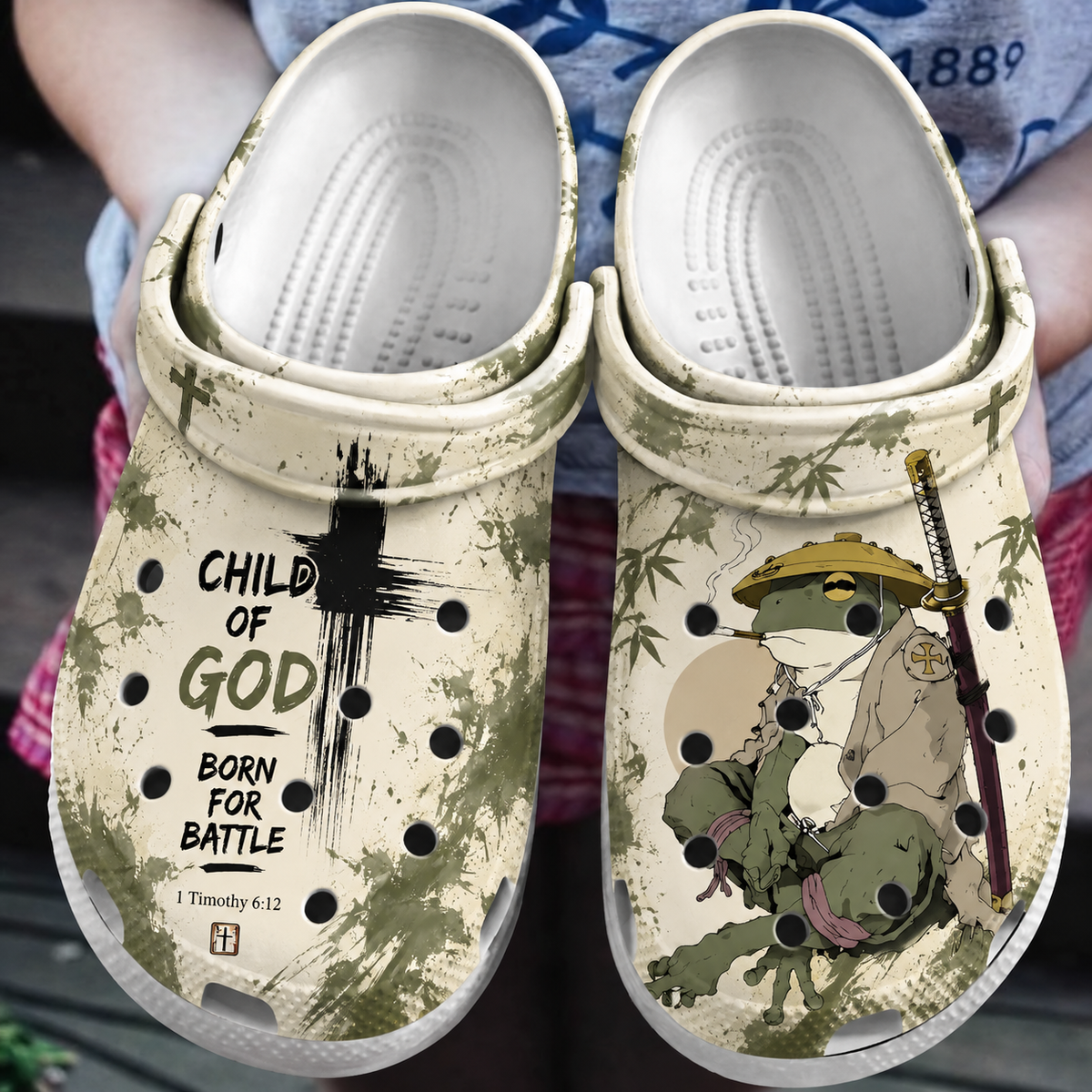 Born For Battle Frog Samurai Clogs Shoes