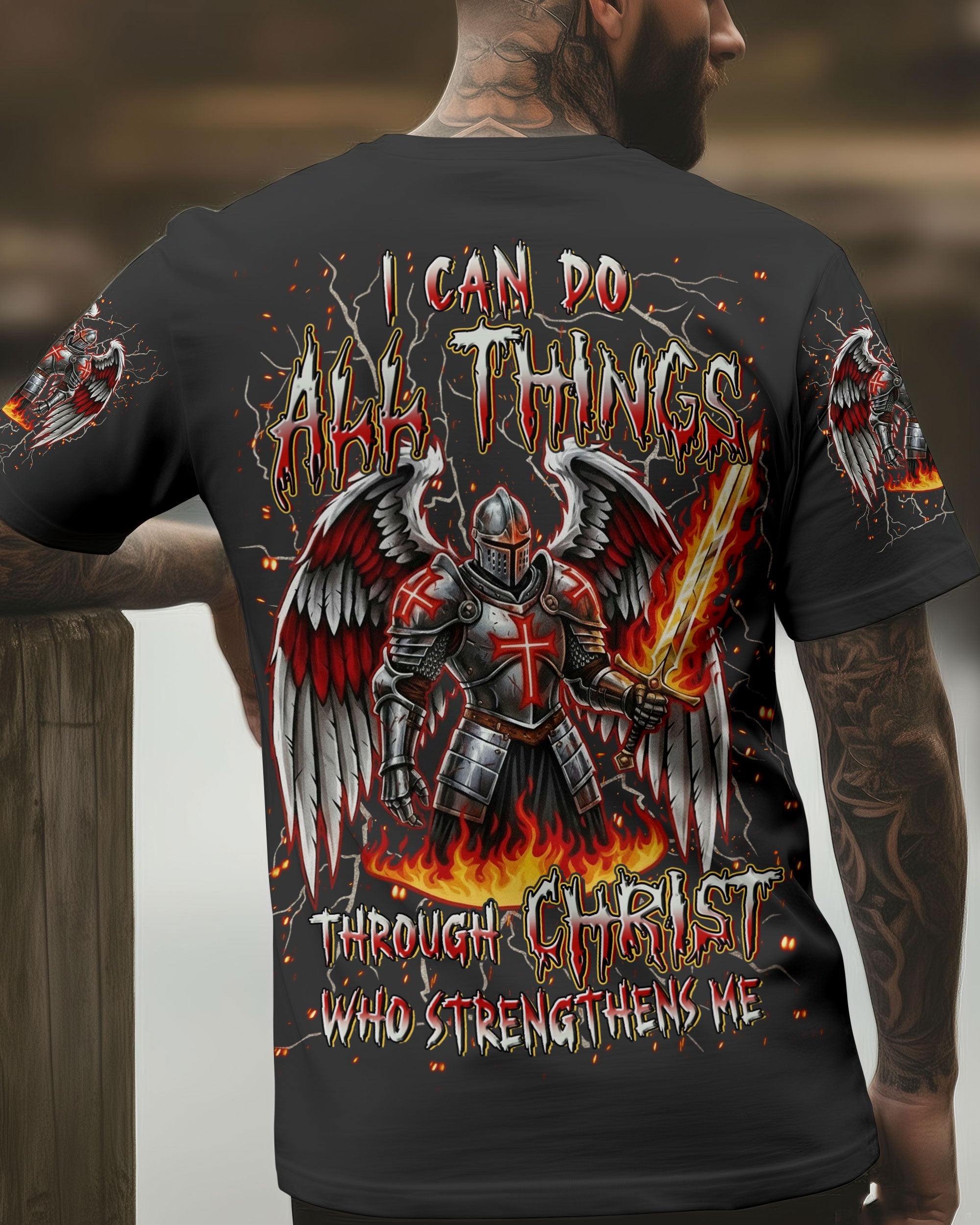 I Can Do All Things Warrior Men's All Over Print Shirt - Trunx332433