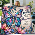 God Turns Broken Pieces Quilt
