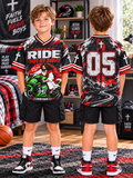 Ride Not By Sight Jesus Kids T-Shirt Jersey